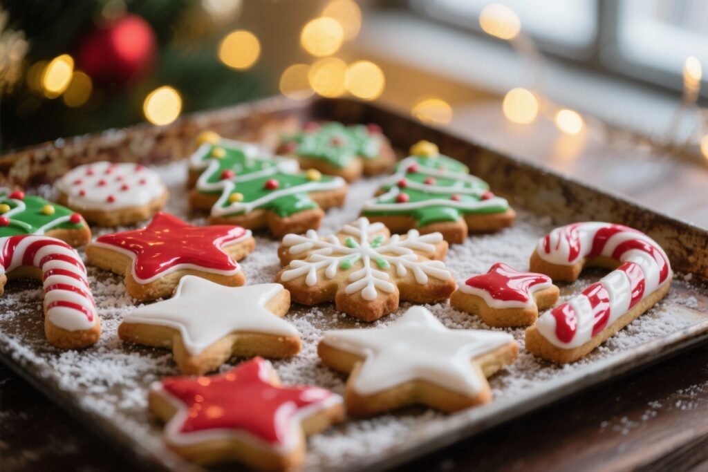 featured image for: 10 magical christmas sugar cookies decorated with royal icing
