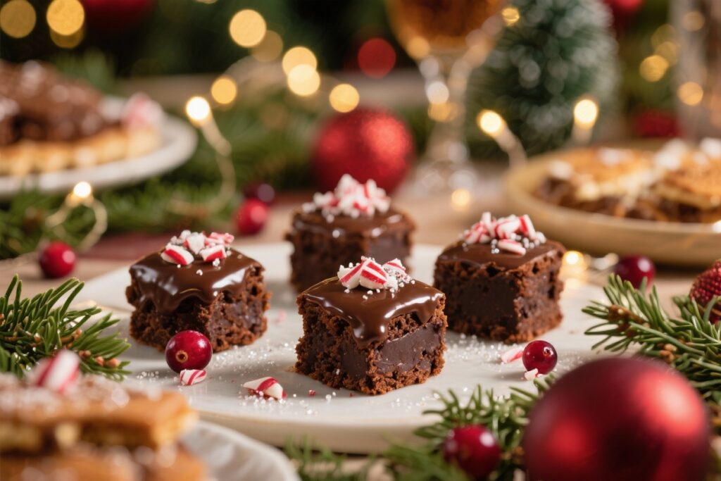 featured image for: christmas brownie bites that are perfect for parties