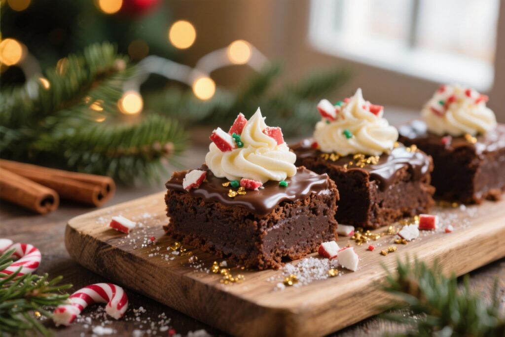 featured image for: christmas brownie decorating ideas for beginners