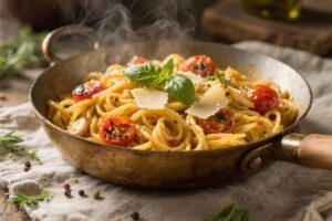 featured image for: cozy one pan pasta recipes you’ll want every night
