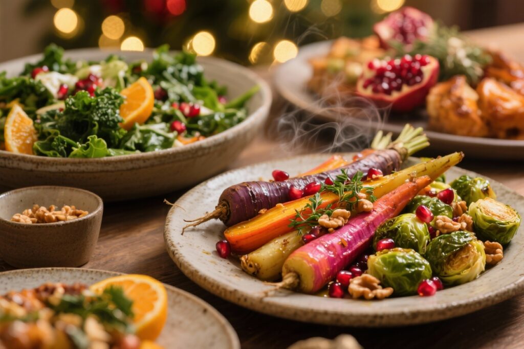 featured image for: healthy & delicious christmas side dishes for your feast – lighter options that still impress.