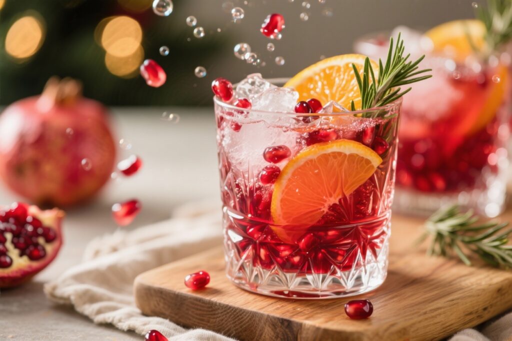 featured image for: pomegranate christmas morning punch