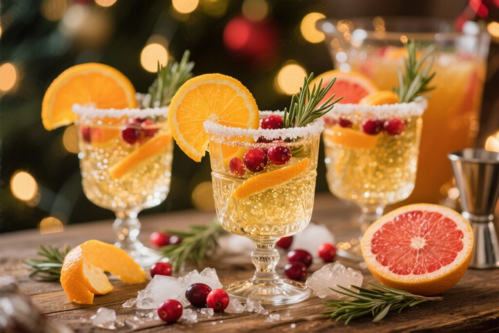 featured image for: sparkling christmas citrus punch