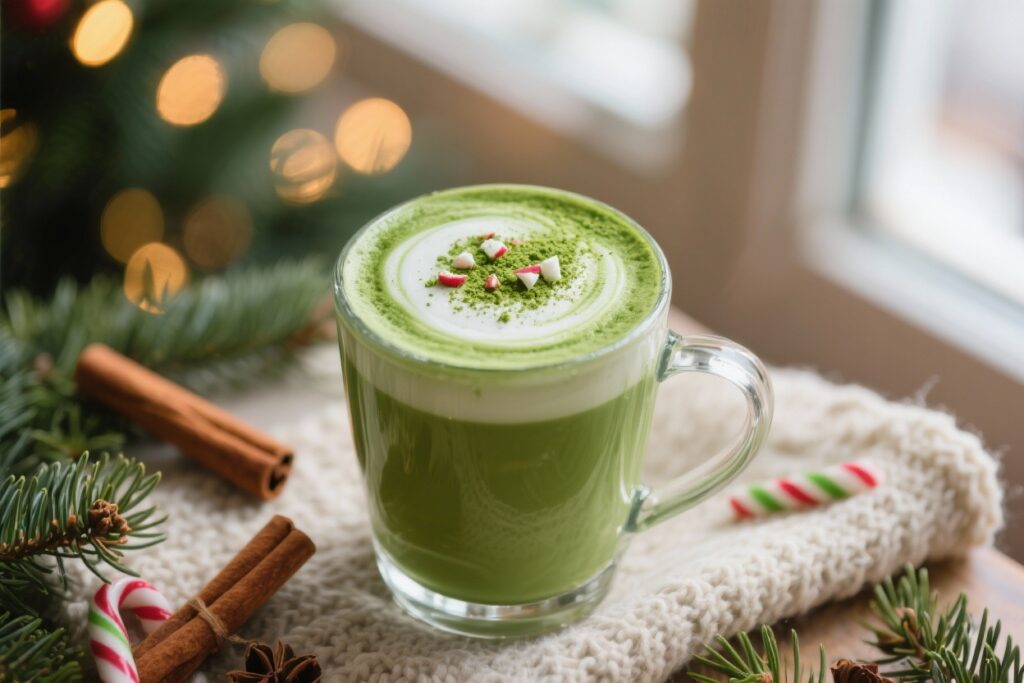 featured image for: starbucks christmas matcha latte recipe: easy festive diy drink