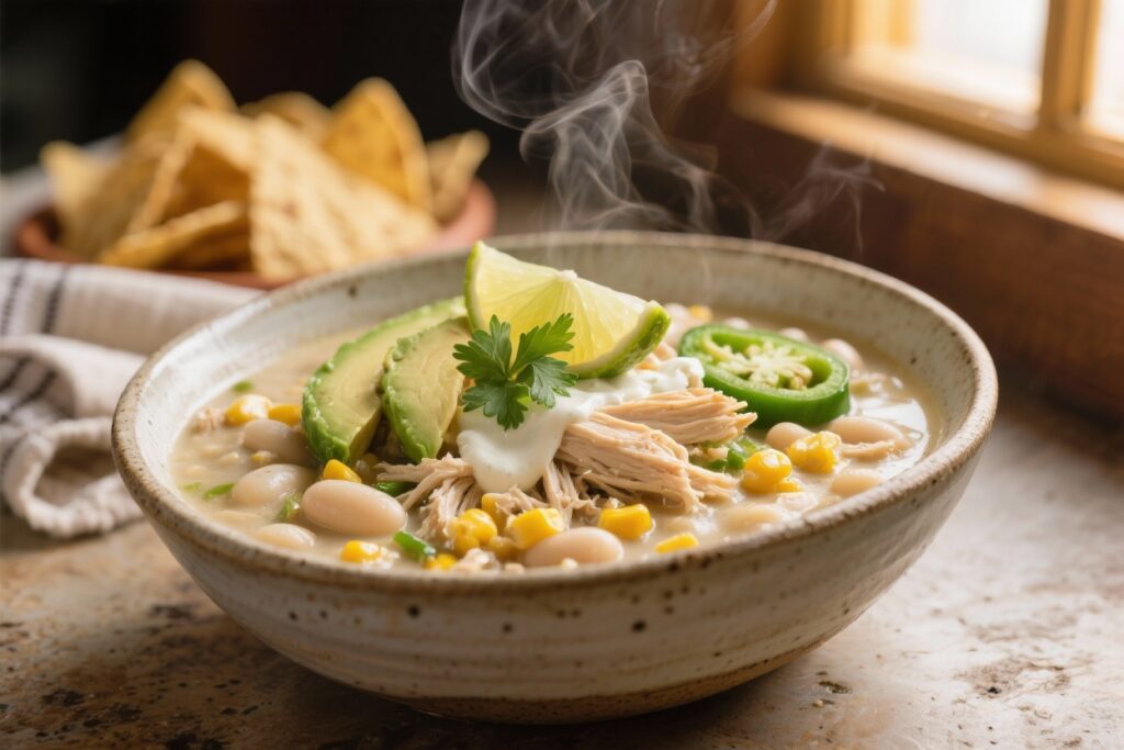 featured image for: white chicken chili slow cooker