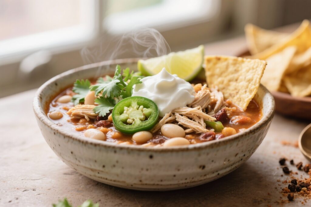 featured image for: white chili chicken recipe