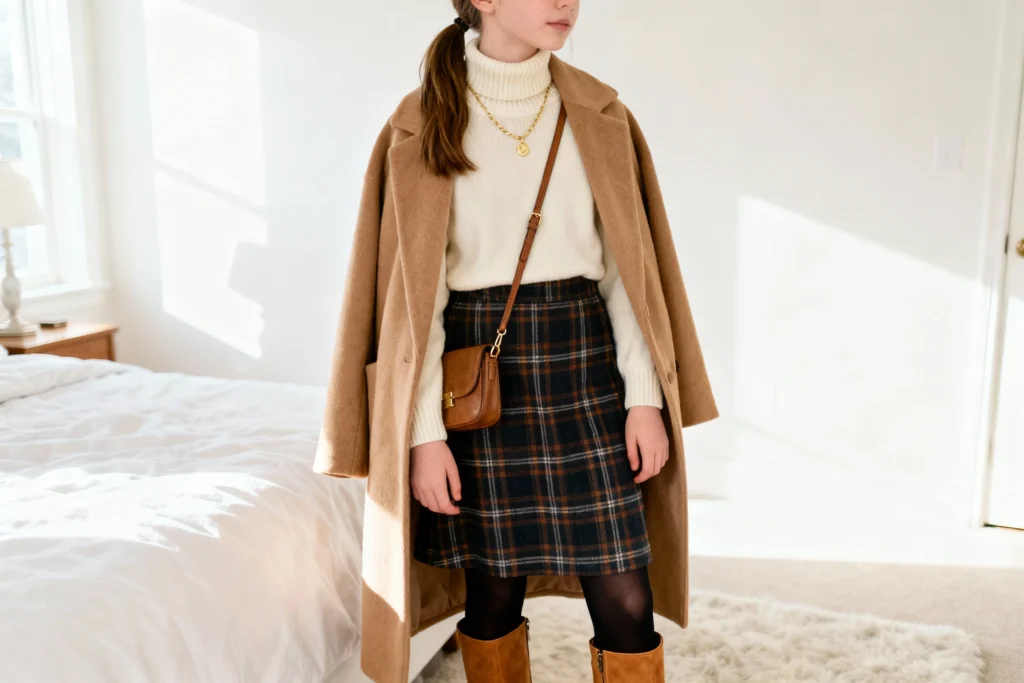 featured image for: teen friendly winter church outfit inspiration