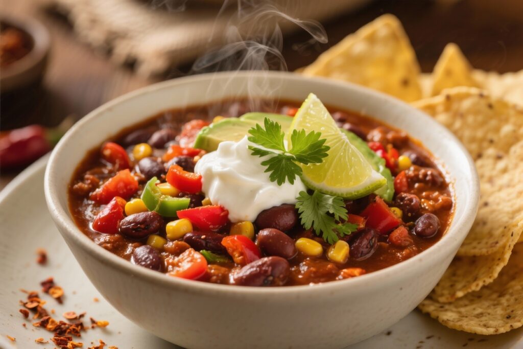 featured image for: 10 hearty vegetarian chili recipes for dinner