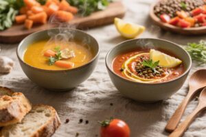 featured image for: simple vegan soup recipes for beginners (no fancy ingredients)
