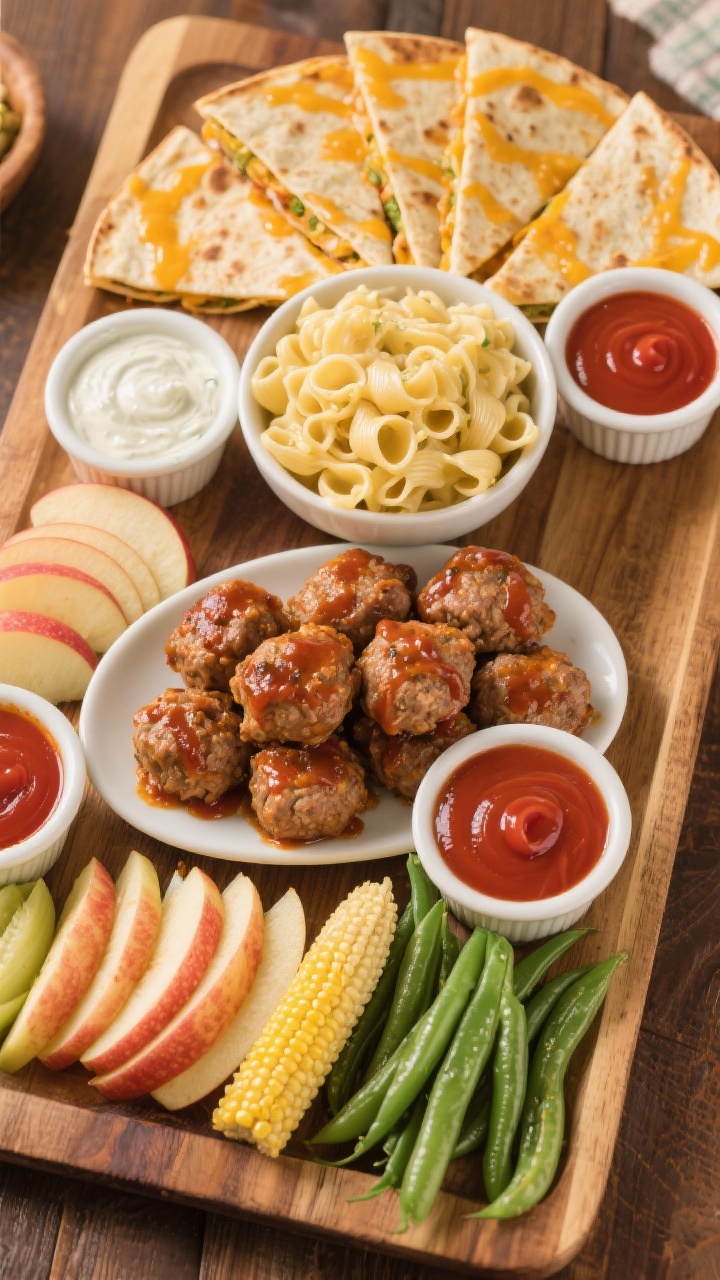 Final dish presentation: Build-your-bite family platter showcasing the three mains and mix-and-match