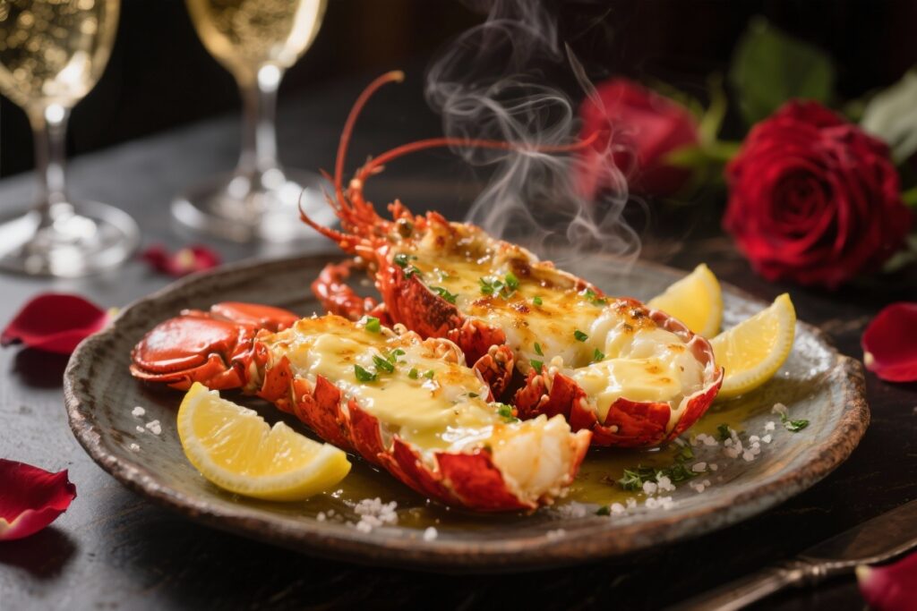 featured image for: valentine’s day lobster tails with garlic butter (easy at home)
