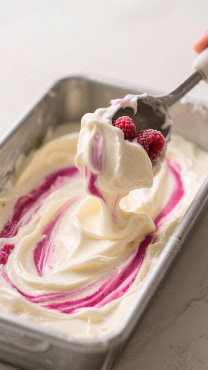 Leftover Banana Ice Cream (Nice Cream): The 2-Ingredient Dessert That Saves Sad Bananas and Cravings Cooking process: Banana nice cream being portioned into a loaf pan for firming, soft-serve consisten