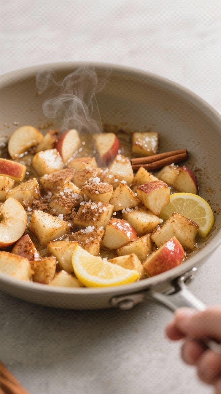 Healthy Apple Yogurt Parfaits from Leftover Apples: The 5-Minute Breakfast Hack You’ll Actually Crave Cooking process: Cinnamon apples sizzling in a nonstick skillet for “apple pie vibes,” small dic