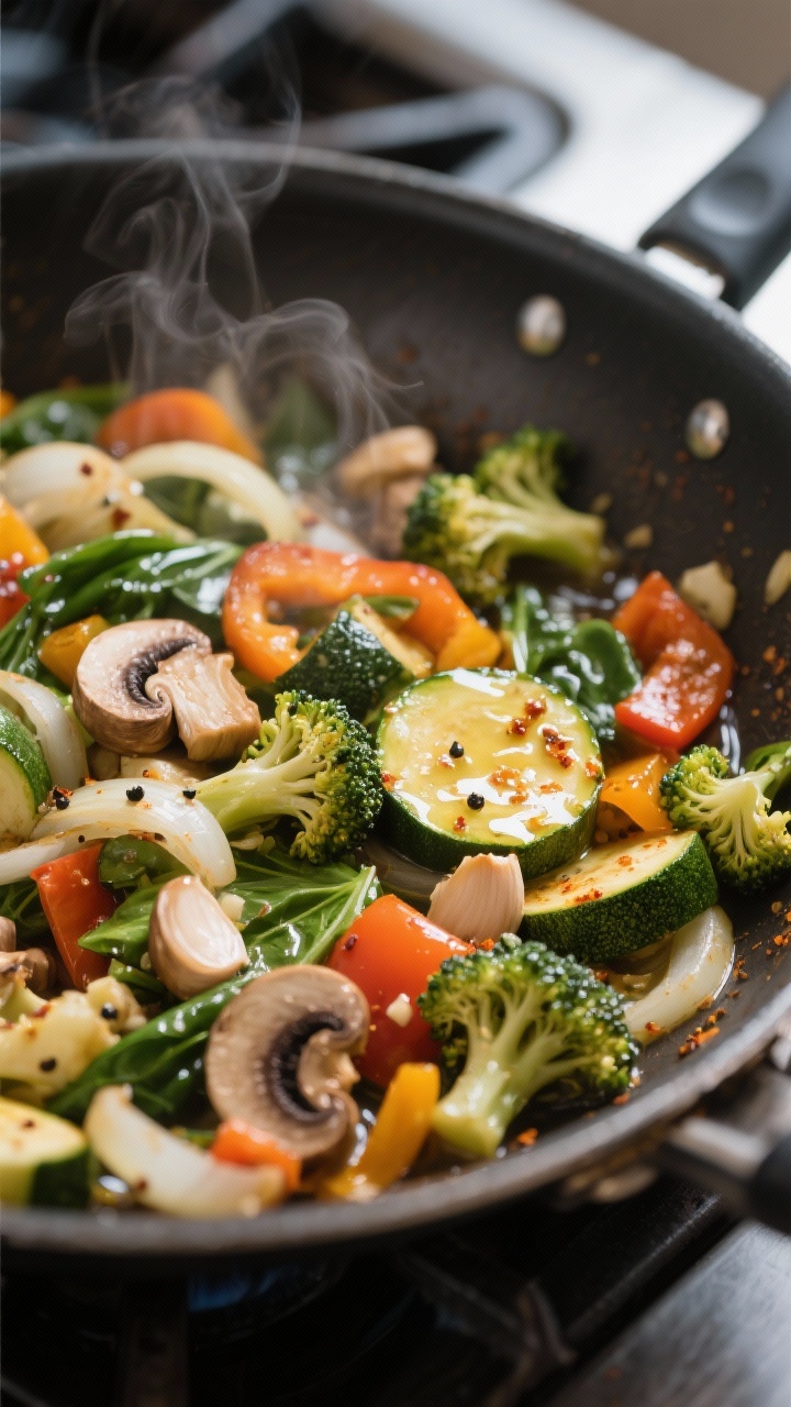 Loaded Vegetable Quiche with Mixed Leftover Veggies: The Zero-Waste Brunch Flex Everyone Will Ask You For Cooking process: Sautéed mixed leftover veggies in a skillet—onions, broccoli florets, bell peppe