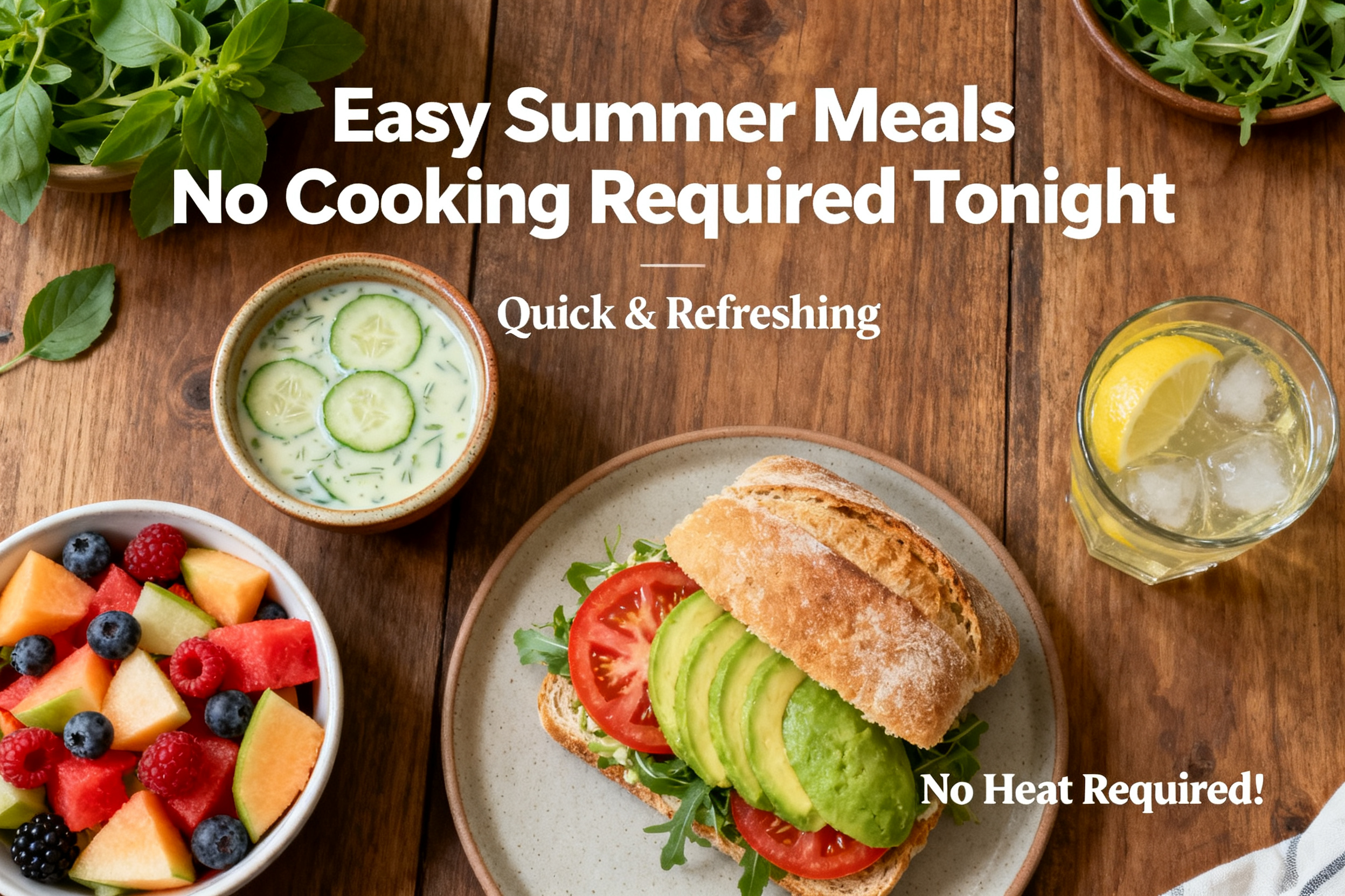Easy Summer Meals No Cooking Required Tonight - Fresh, Fast, and Flavorful featured image 11818