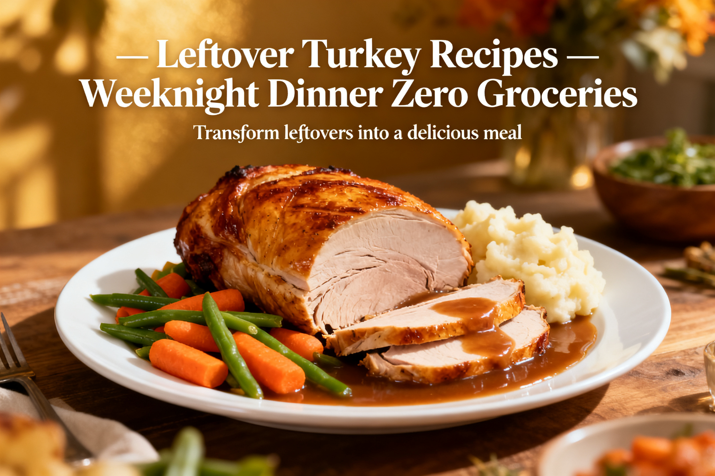 Leftover Turkey Recipes — Weeknight Dinner Zero Groceries - Simple Ways to Use What You Have featured image 11930