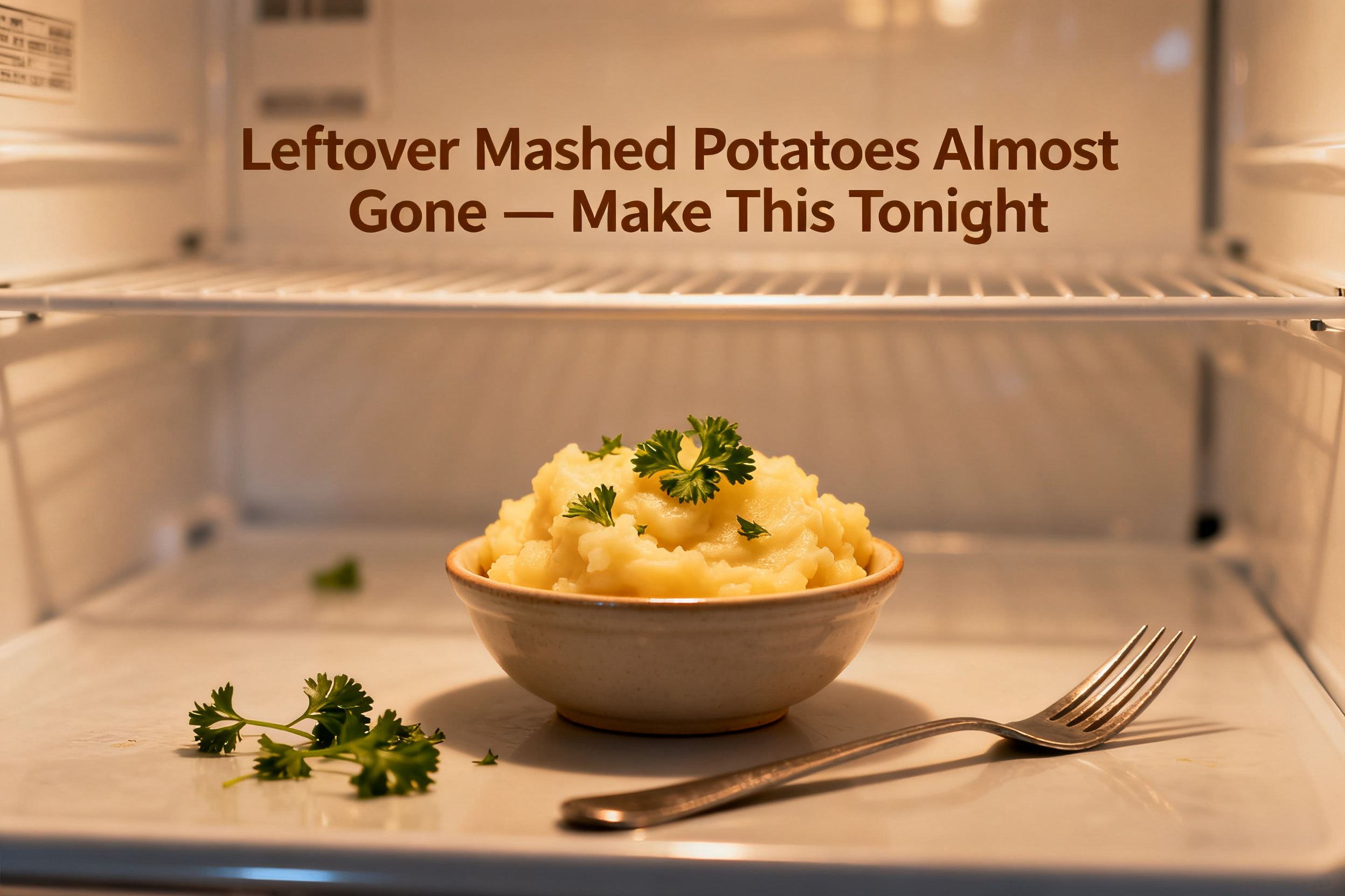 Fridge Almost Empty? Make This Tonight → Leftover Mashed Potatoes Almost Gone — Make This Tonight - Crispy Potato Cakes With Quick Pantry Toppings featured image 12237