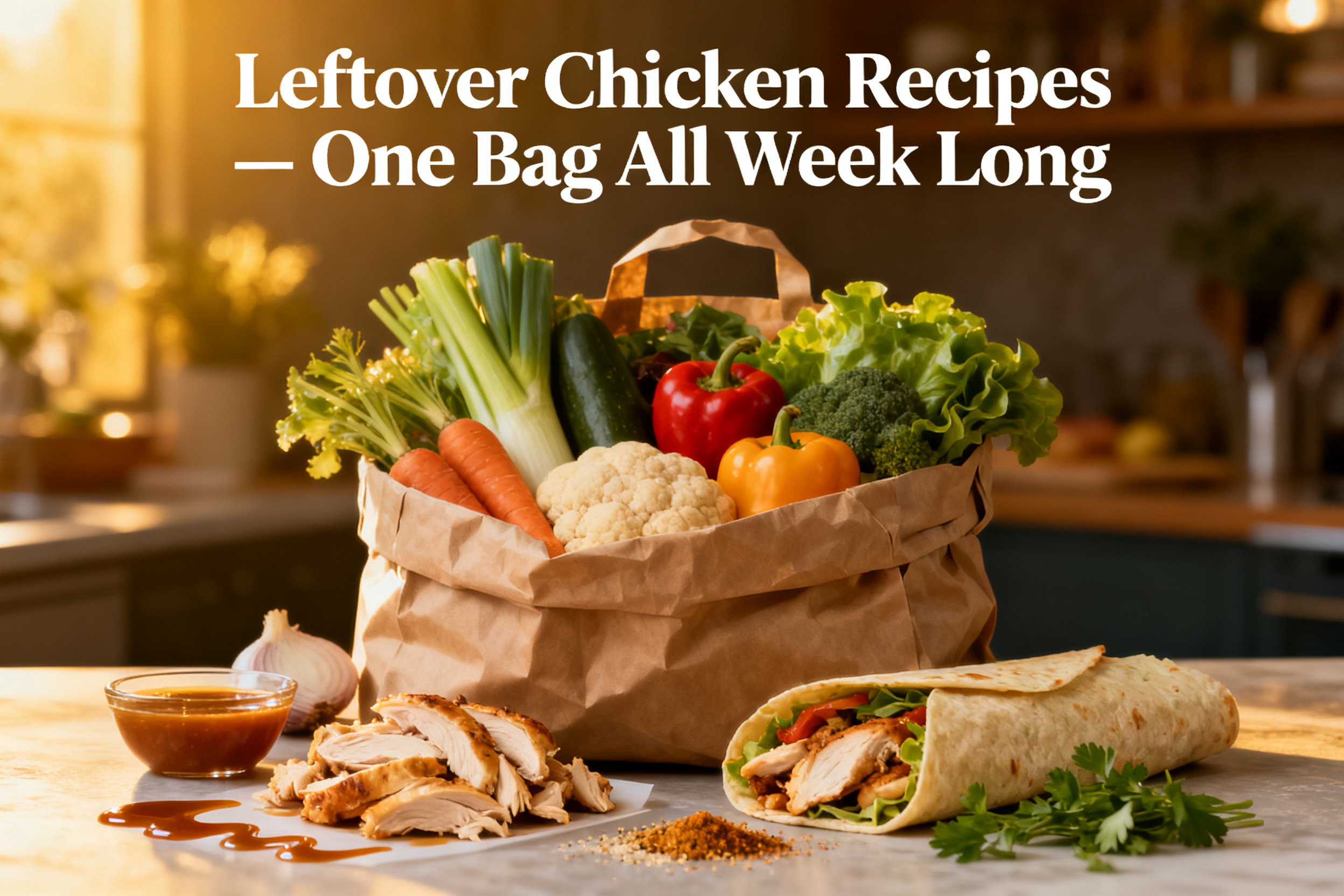 One Bag Of Groceries. All Week Long. → Leftover Chicken Recipes — One Bag All Week Long - Simple, Flexible, Budget-Friendly featured image 12290