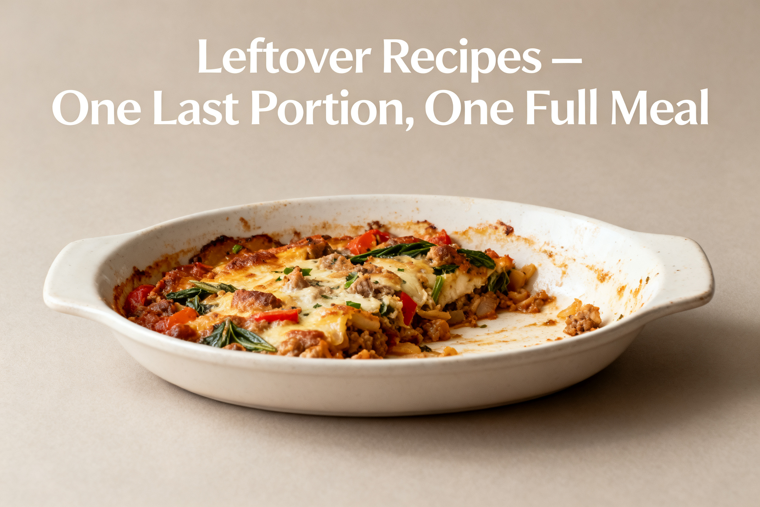 Leftover Recipes — One Last Portion, One Full Meal - Turn Scraps Into Something Satisfying featured image 12434