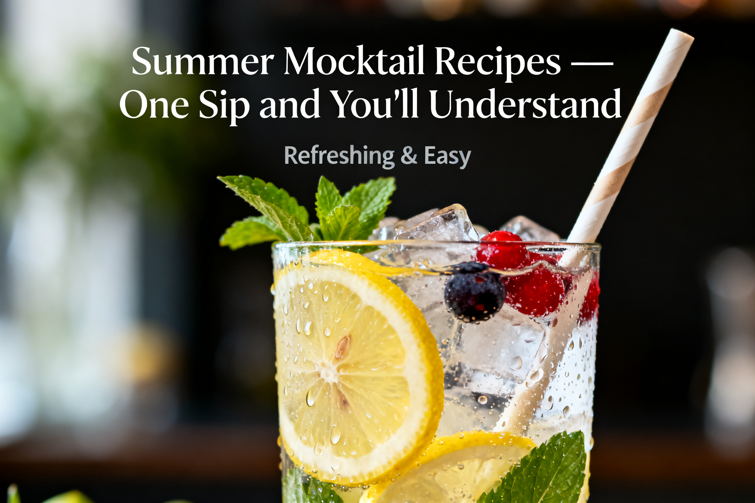 Summer Mocktail Recipes — One Sip and You'll Understand - Bright, Fresh, and Easy Sips featured image 12751
