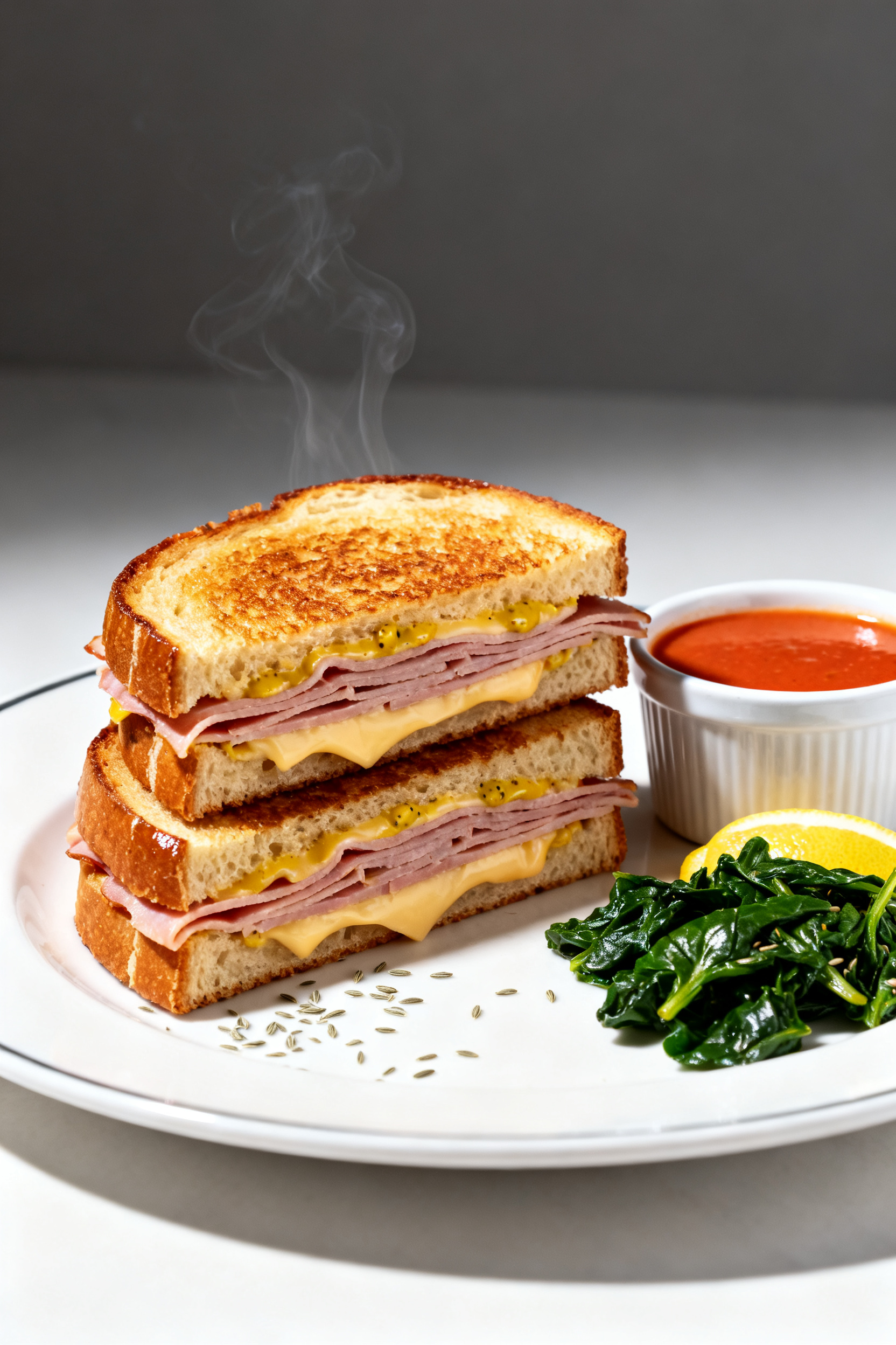 Grilled Cheese Just Got an Upgrade → "Leftover Ham Recipes — Grilled Cheese Just Got Upgraded" - A Comfort Classic With a Savory Twist Final plated beauty: Restaurant-style presentation of the upgraded grilled cheese with ham and Swiss