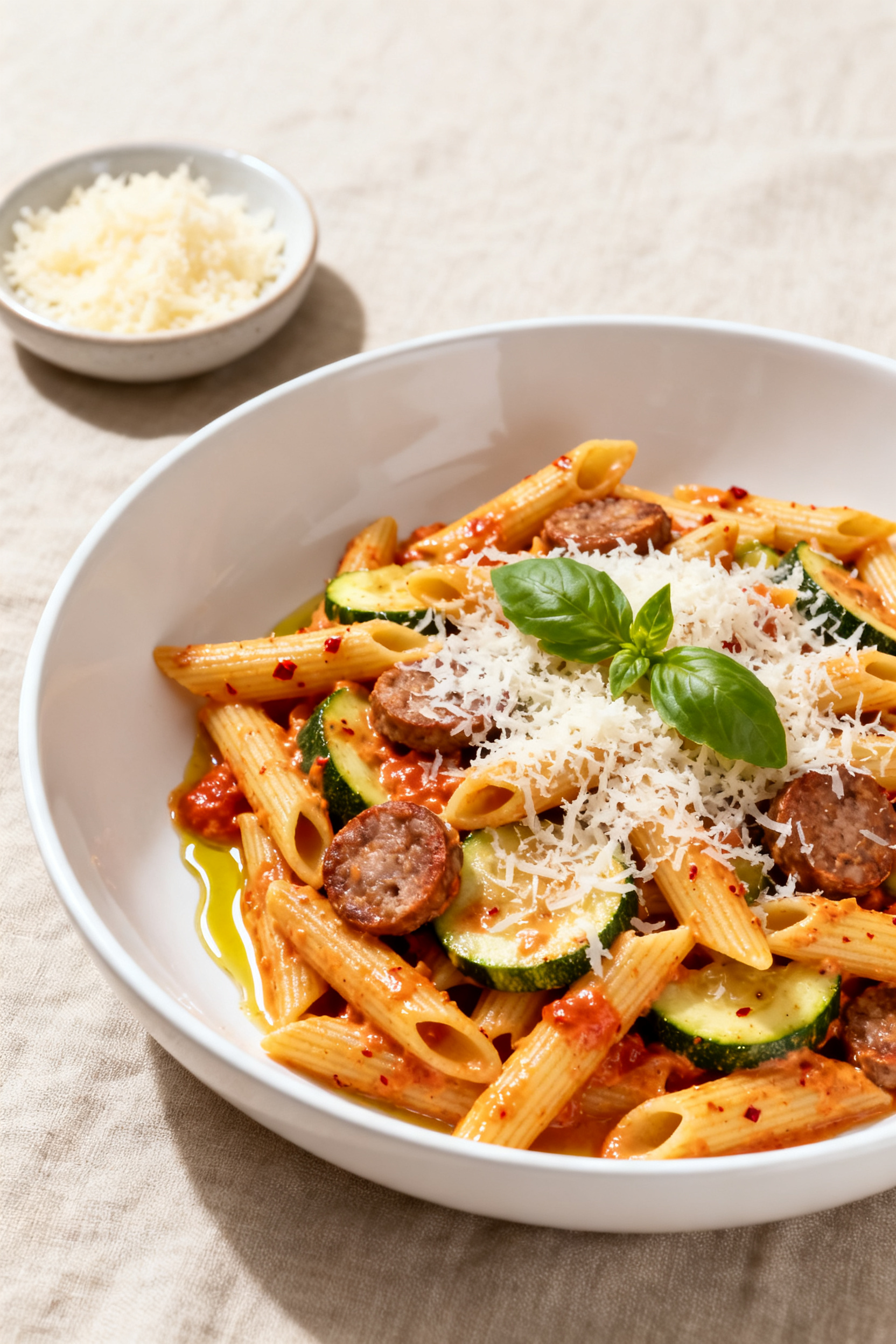 Recipe Image Final Plated Dish Pasta Skillet With Creamy Tomat 2