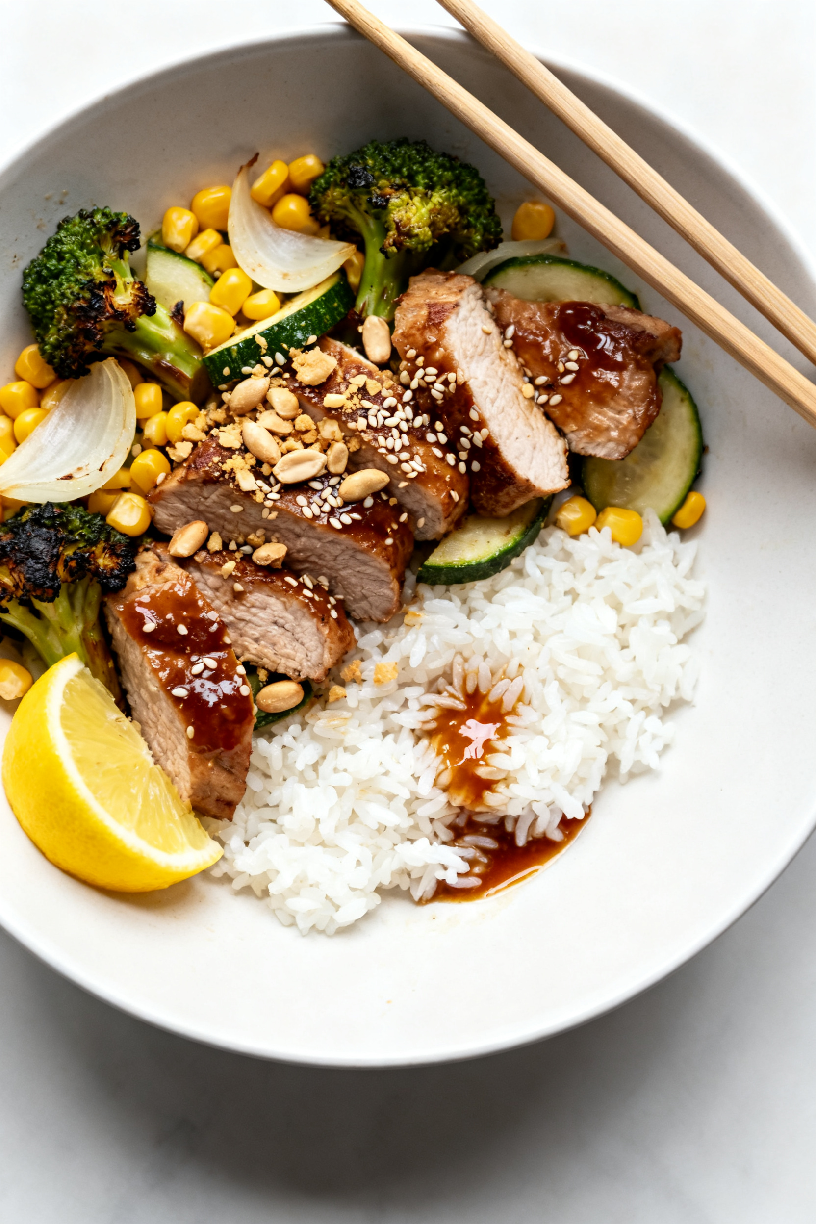 Everything In The Fridge — One Pan → "Leftover Pork Loin Recipes — Everything One Pan Done" - A Fast, Flavor-Packed Skillet Meal Final plated dish — restaurant-quality bowl: Beautifully plated leftover pork loin stir-fry over f