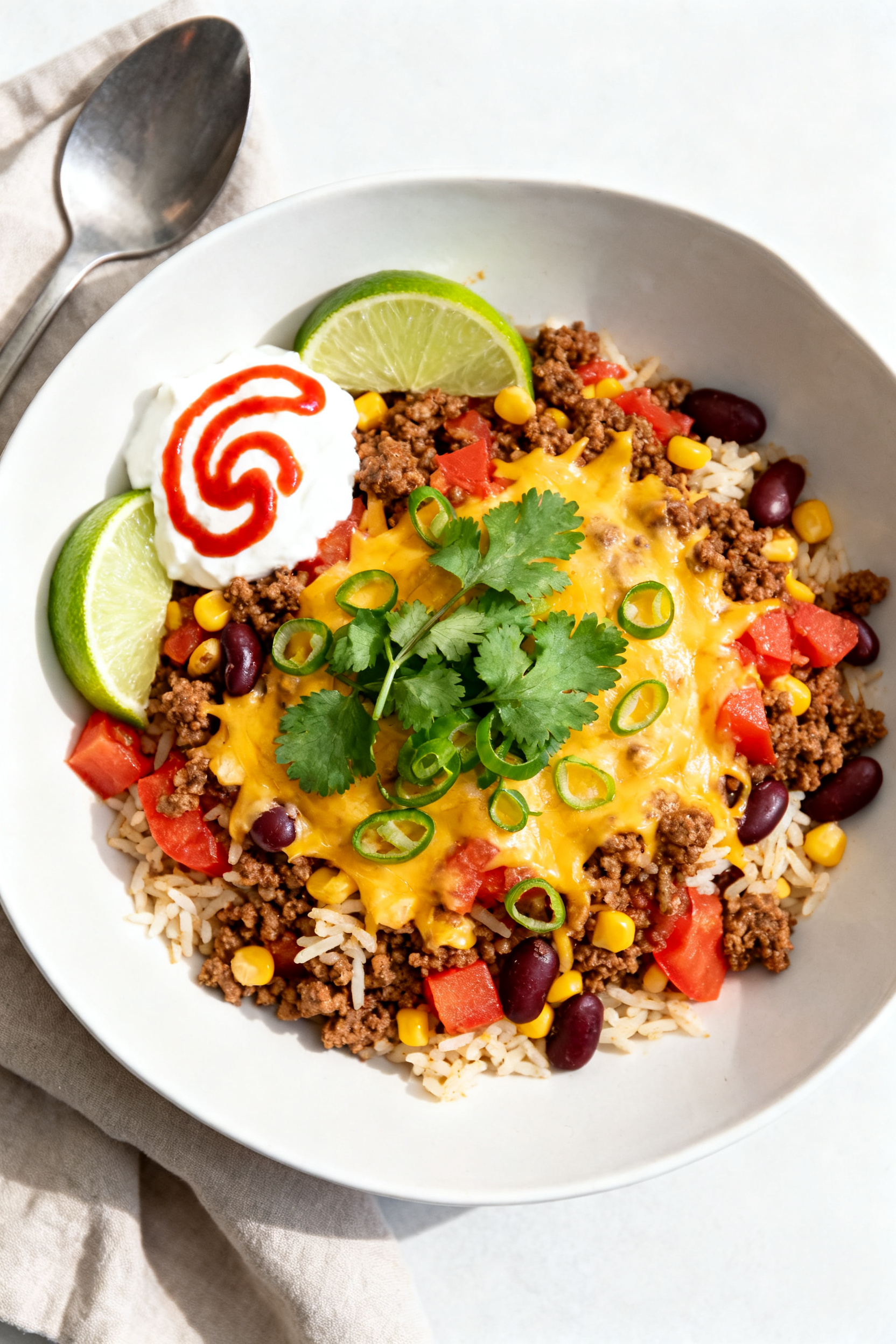 Busy Night? One Pan. Done. → "Leftover Ground Beef Recipes — One Pan Busy Night Done" - A Fast, Flavor-Packed Skillet Meal Final plated dish, top-down: Tasty overhead of a generous serving of the one-pan leftover ground bee