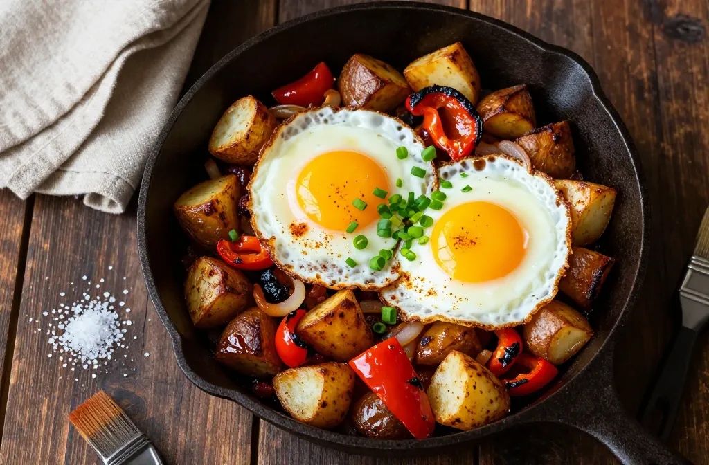 Crispy Morning Magic Leftover Baked Potato Recipes — Bbq Breakfast Hash