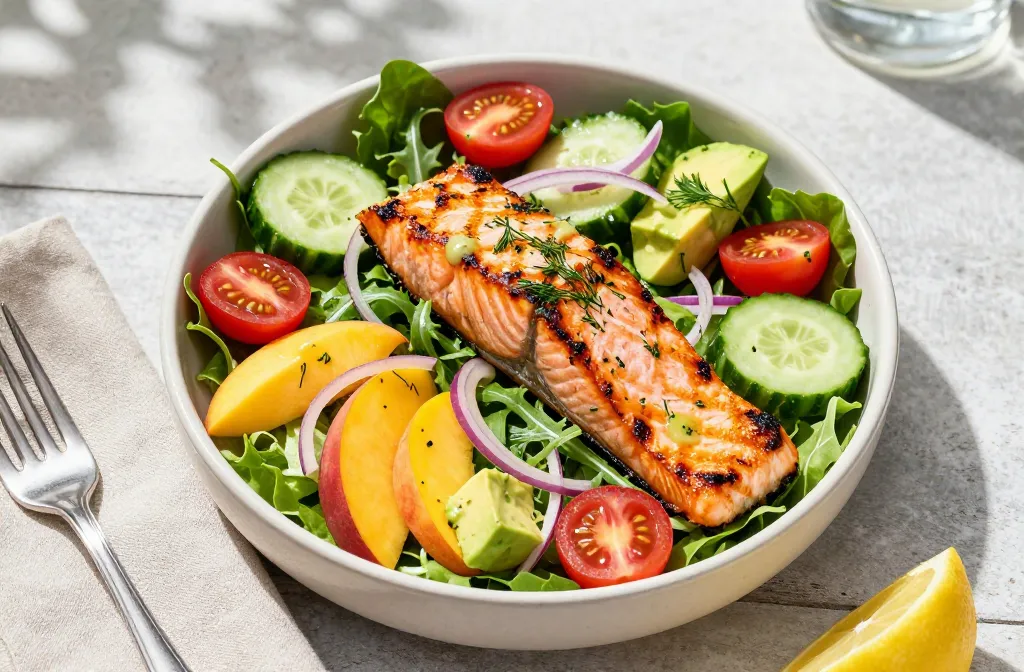 Smug Lunch Win Leftover Grilled Salmon Recipes — Summer Salad