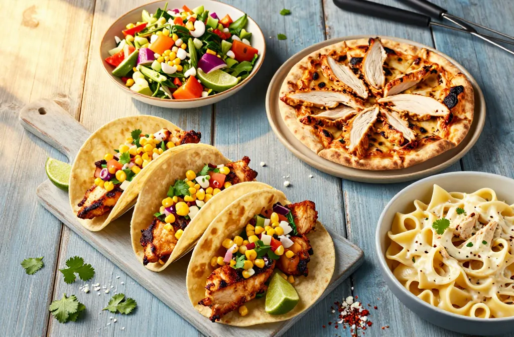 Sizzle Again 4th of July Food — Leftover Grilled Chicken 4 Ways