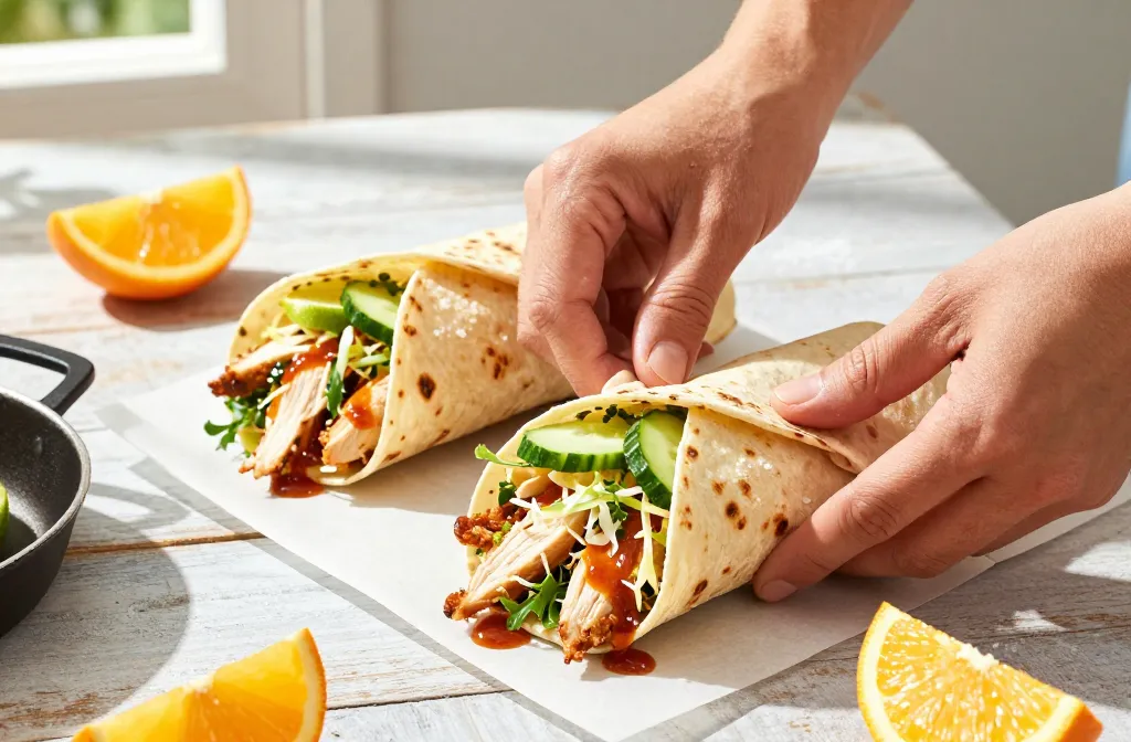 Quick Summer Meals — Leftover Chicken Wraps Ready Fast Tonight