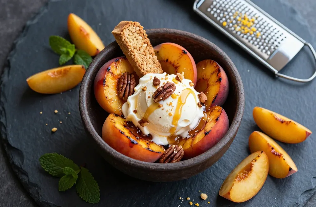 Leftover Grilled Peaches Turned Into a Quick Dessert Magic