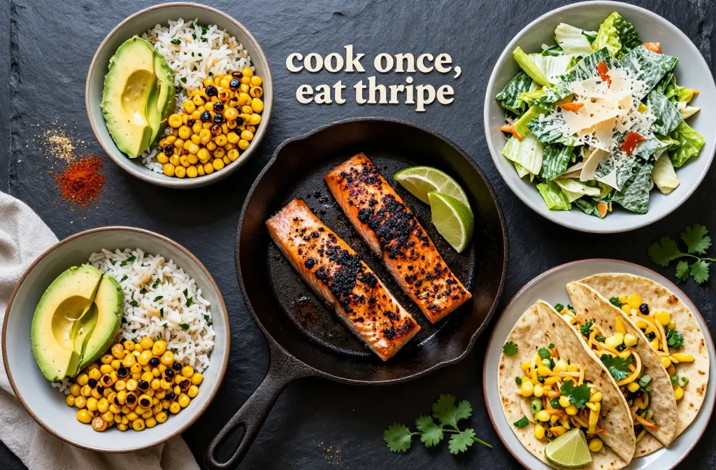 Turn Weeknight Chaos Into 3 Dinners From One Batch of Blackened Salmon