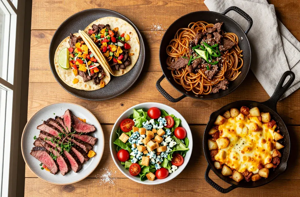 Flip Leftover Summer Beef Made Into 4 Family Dinners This Week
