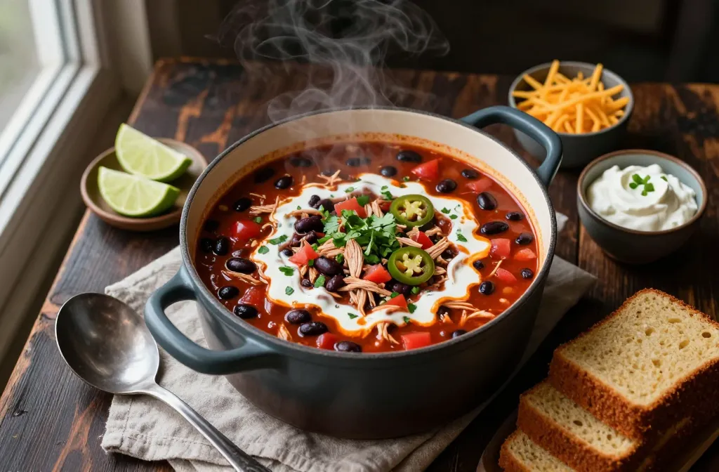 Crave Leftover Turkey Simmered Into a Bold Cozy Fall Chili Tonight