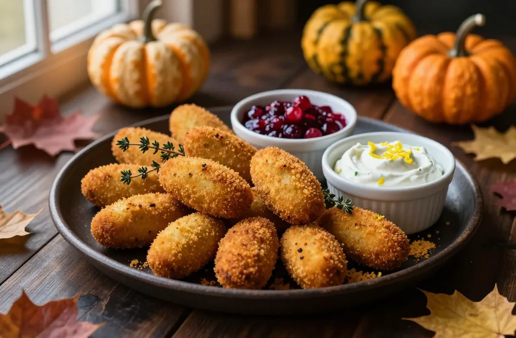 Viral Leftover Turkey Shaped Into Cozy Fall Party Finger Foods