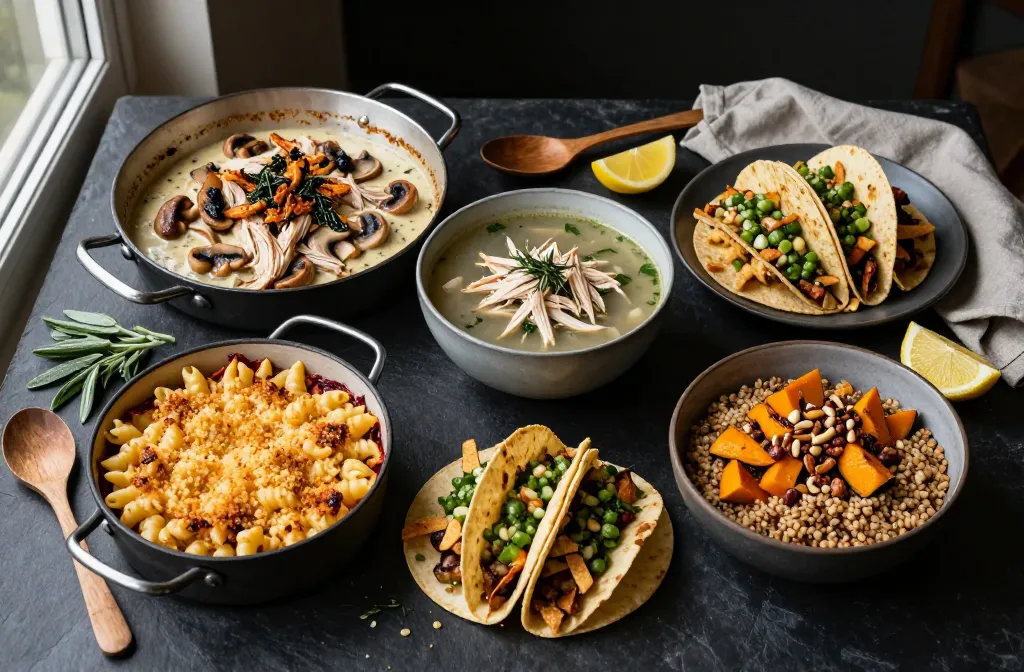 Craveable Leftover Turkey Stretched Into 5 Cozy Fall Dinners This Week