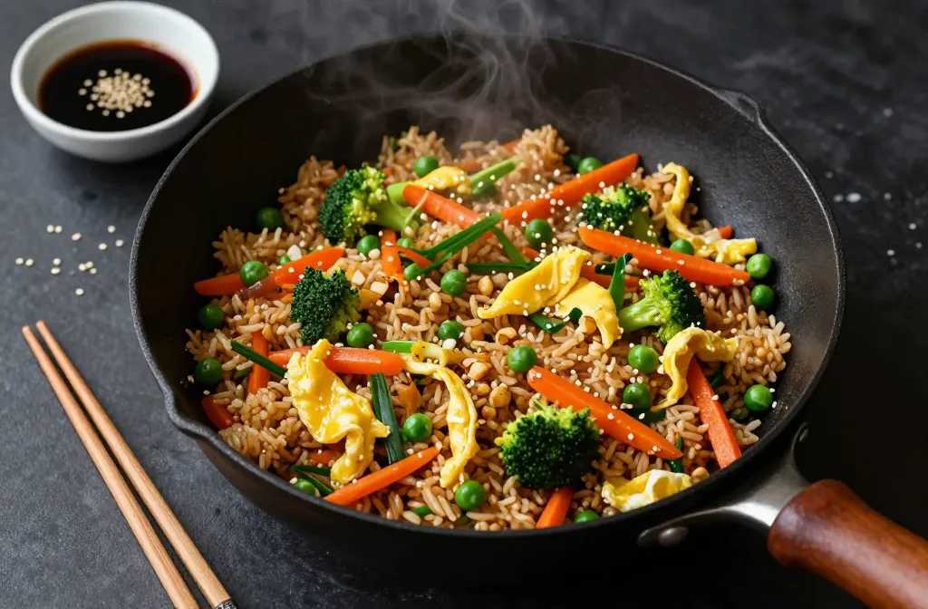 Easy Leftover Vegetable Fried Rice in 15 Minutes That Slaps