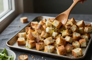 Crispy Magic: Easy Homemade Croutons Using Leftover Bread