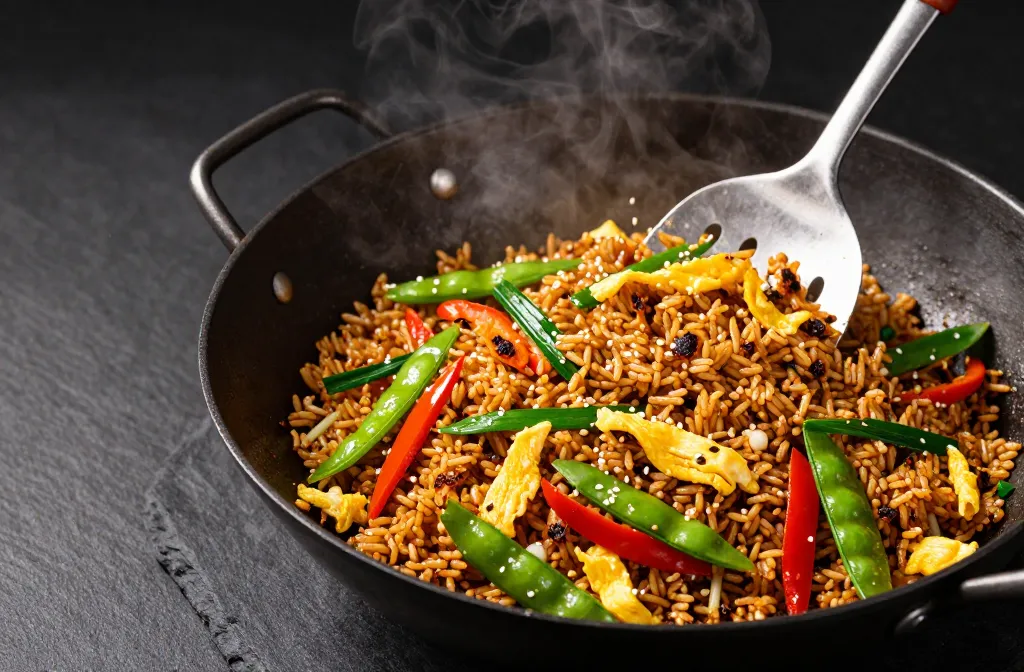 Crispy Restaurant-Level Easy Leftover Rice Stir-Fry in Just 10 Minutes
