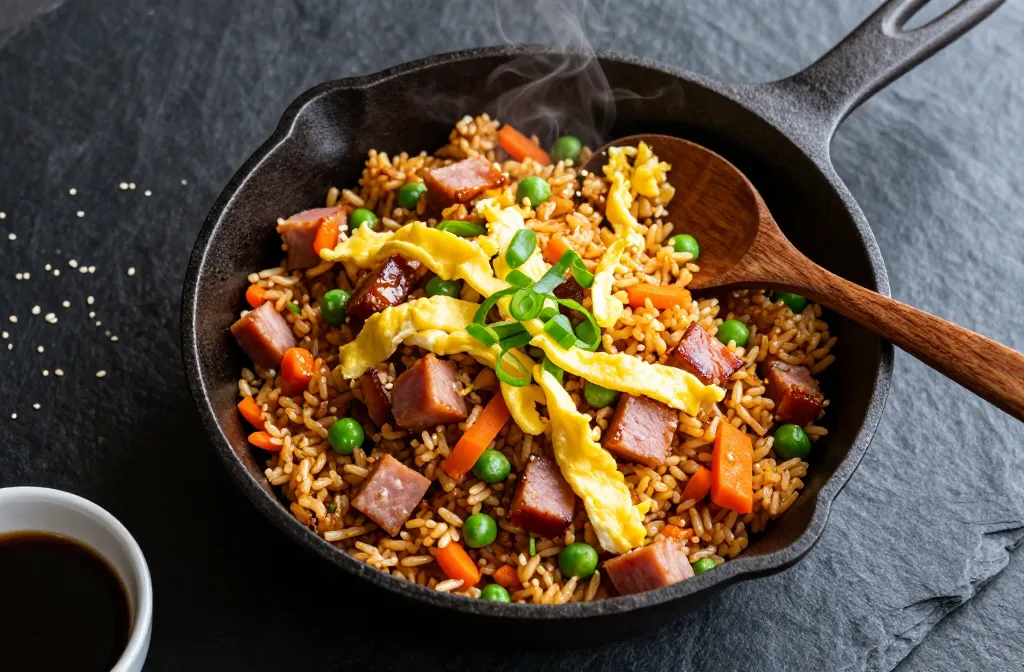 Crispy Skillet Budget-Friendly Leftover Ham Fried Rice