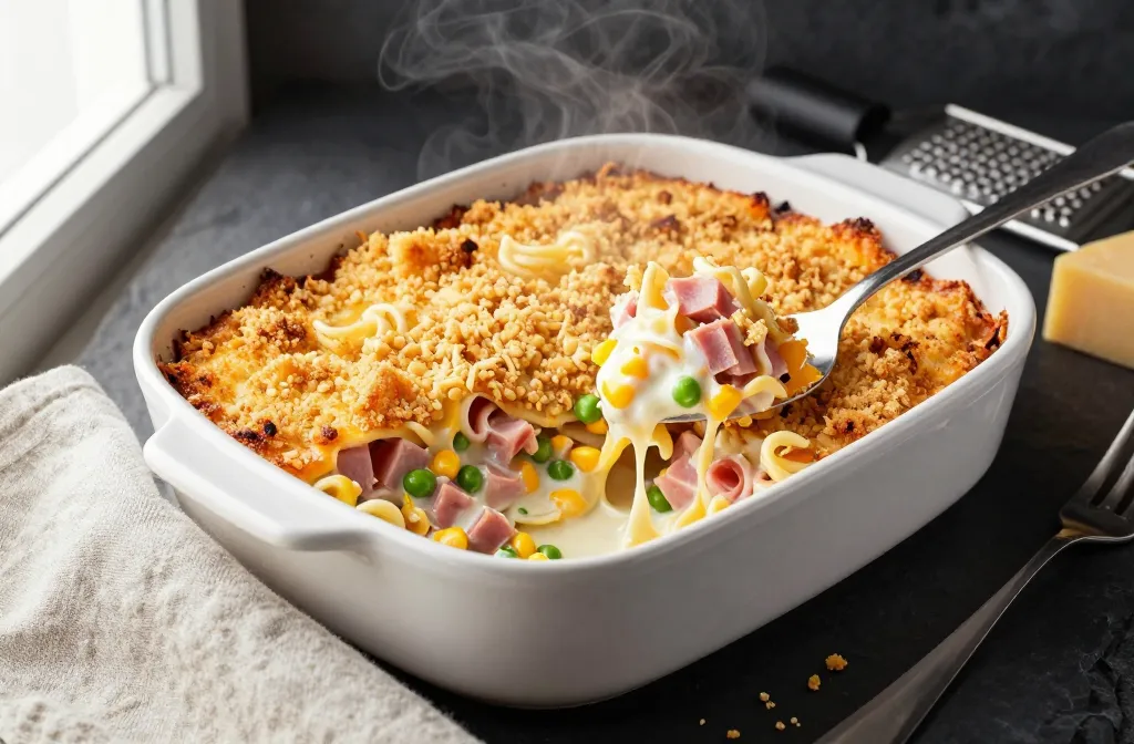 Crispy, Creamy Leftover Ham Casserole — Ready in 15 Minutes