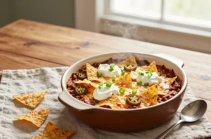 Leftover Chili Casserole — Easy Cozy Fall Weeknight Dinner Tonight