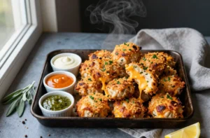 Crispy, Cheesy Leftover Turkey Bites — Easy Fall Party Snack in 10 Minutes