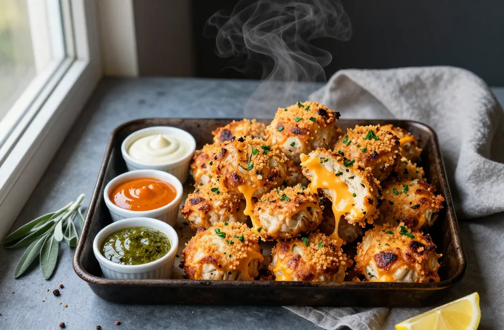 Crispy, Cheesy Leftover Turkey Bites — Easy Fall Party Snack in 10 Minutes