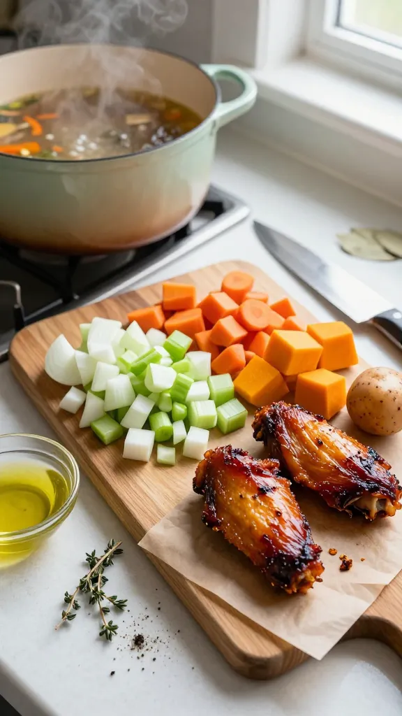 Turn Leftover Smoked Turkey Wings — Cozy Fall Soup in 30 Min Epic Item 2
