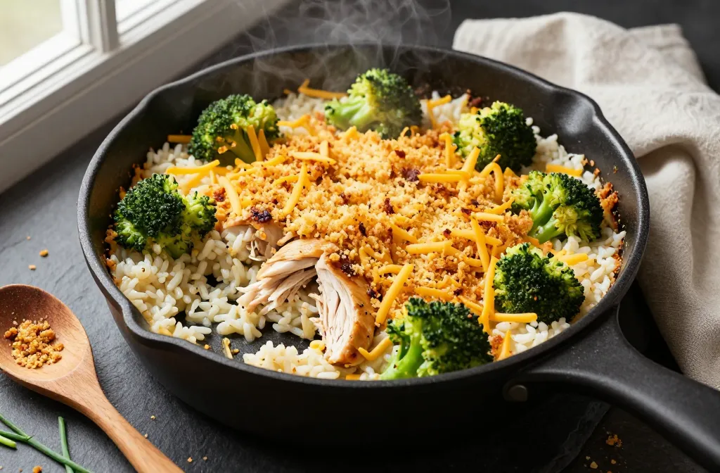 Leftover Chicken Broccoli Rice Casserole in 20 Minutes Tonight