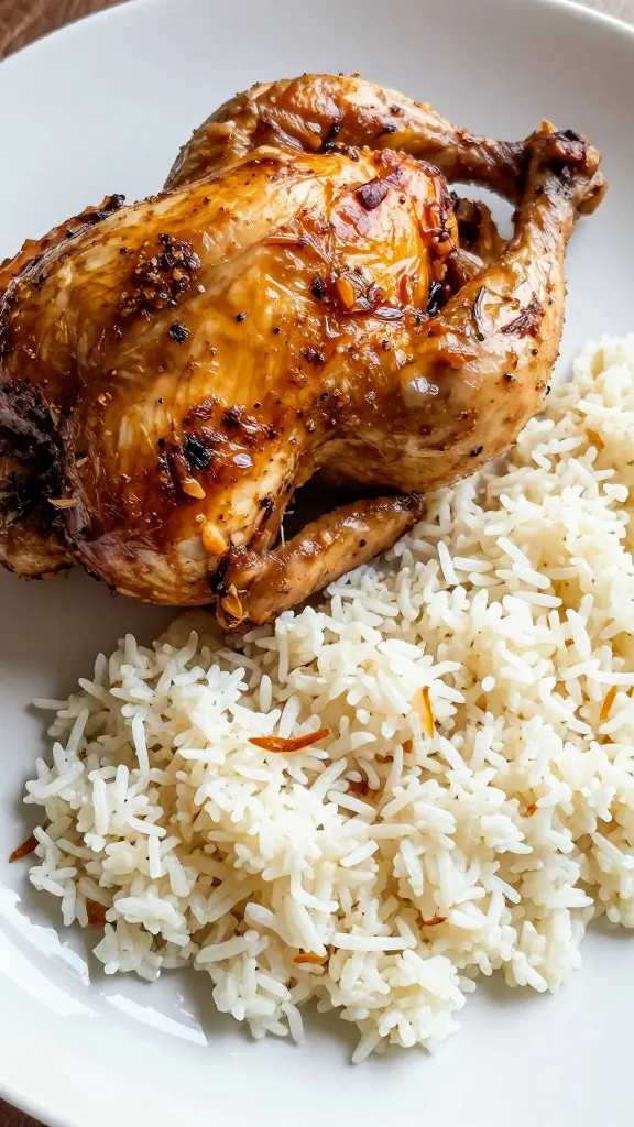 leftover rotisserie chicken shredded beside cooked rice