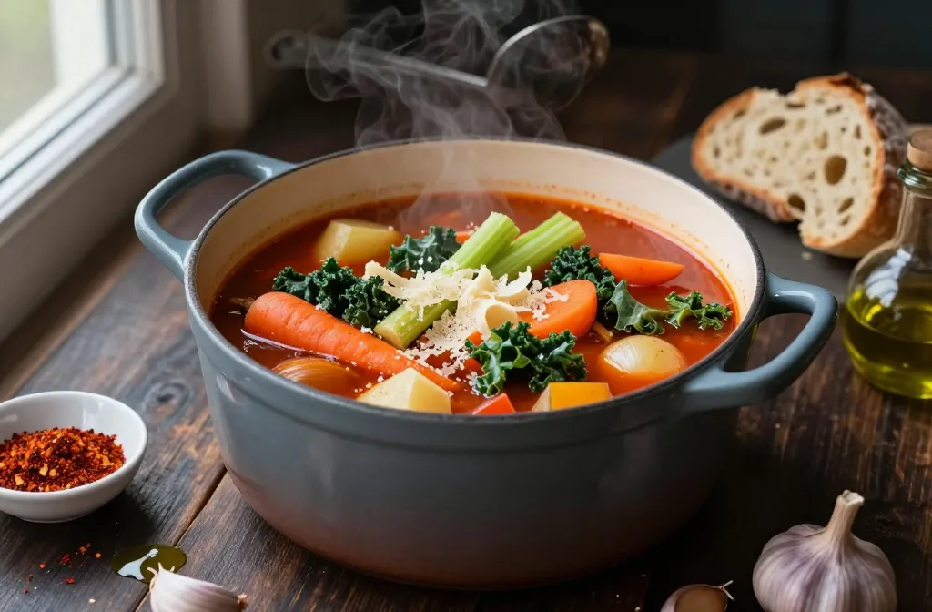Leftover Vegetable Soup — Easy Cozy Fall Dinner Tonight